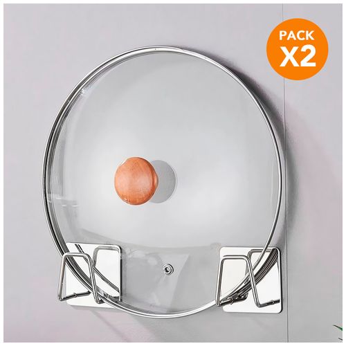 Pack X2 Gancho Organizador Soporte Adhesivo de Cocina G48