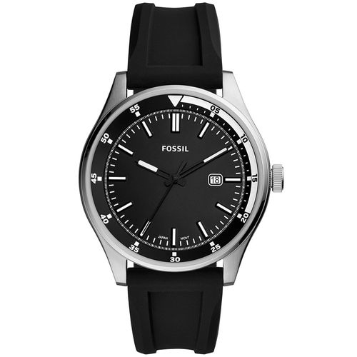 Reloj Fossil Belmar FS5535 para Hombre Fecha Acero Inoxidable Correa de Silicona