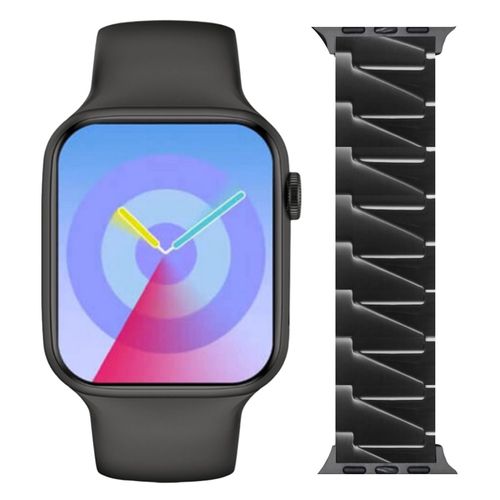 Smart Watch H12 Pro Plus 4GB Rom y Correa Acero Small Square Color Negro
