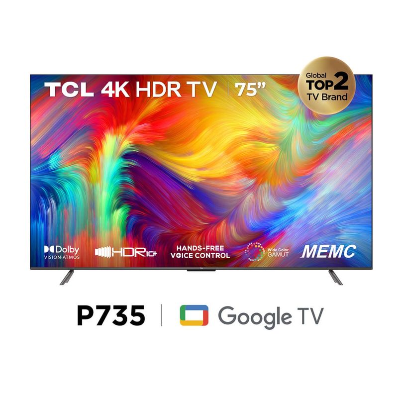 Televisor-Tcl-Uhd-4K-Led-75--Smart-Tv-Uhd-75P735-Google-Tv