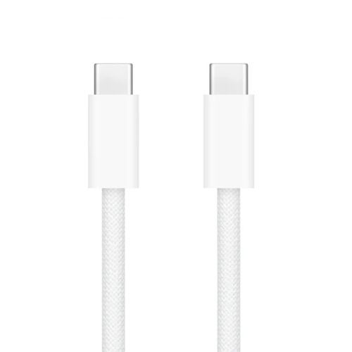 CABLE CONECTOR TRENZADO PARA IPHONE USB-C A USB-C (1M) BLANCO