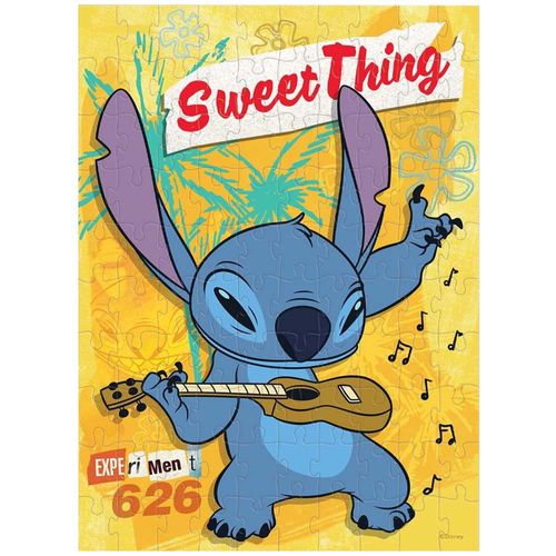 Rompecabezas DISNEY De Terciopelo 100 Piezas Stitch JCA-3096