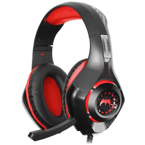 Audífonos Gamer MICRONICS AURMICYBENKVIB Luz LED/Vibración Hi-fi