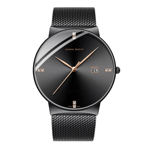 Reloj Hannah Martin Acero Negro con Dorado HAN-30