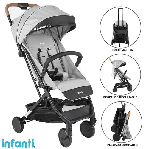 Coche de Paseo para Bebé TERRAIN Gris C628