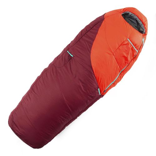 BOLSA DE DORMIR 0ºC JUNIOR MOMIA 115-155CM QUECHUA MH100 ANARANJADO