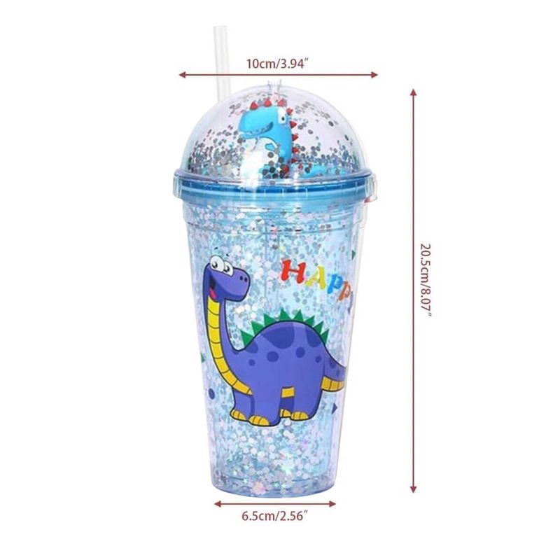 Vaso-Tomatodo-de-450-ml-con-Luces-diseño-de-Dinosaurio-Celeste