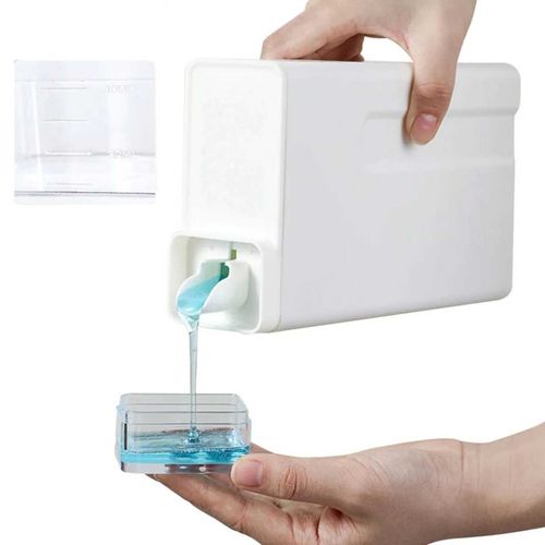 Frasco contenedor Dispensador Multiuso de 1 L para detergente, suavizante accesorio de lavandería.