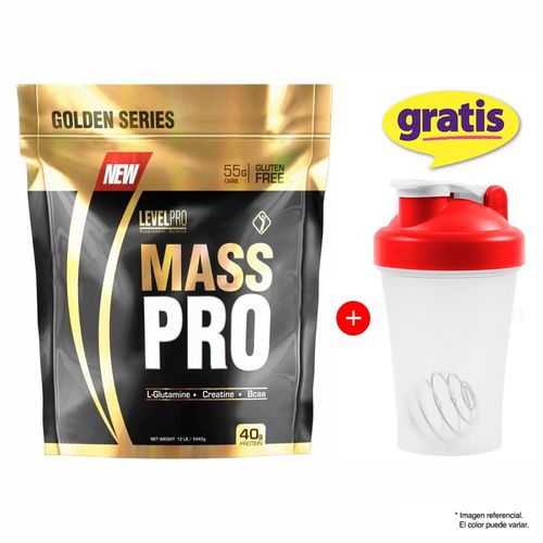 Ganador de peso Level Pro Mass Pro 5 kg Chocolate + Shaker