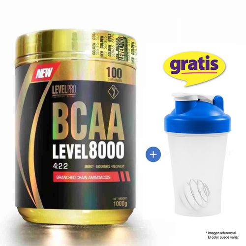 PRO BCAA 1KG AMINOÁCIDOS LEVEL PRO ORANGE + SHAKER