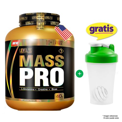 Ganador de peso Level Pro Mass Pro 3 kg Vainilla
