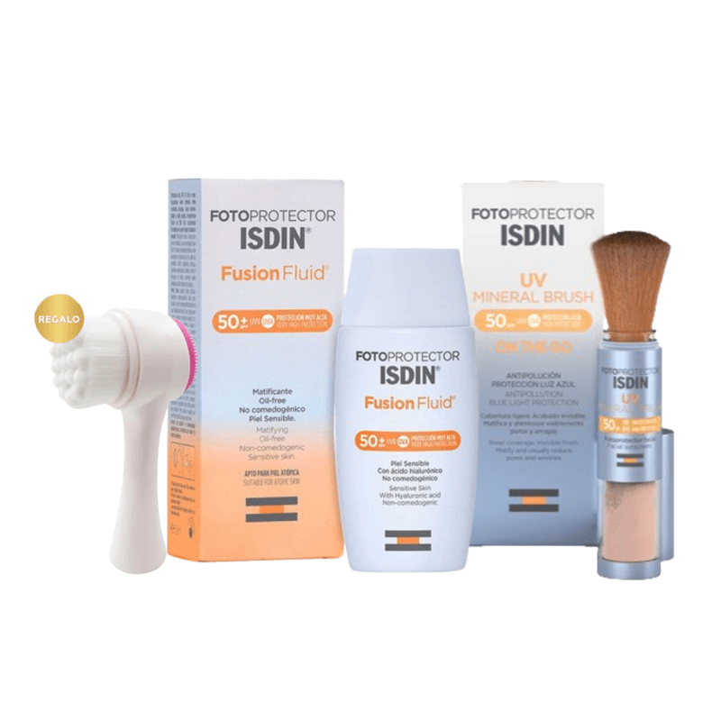 Pack-Isdin-Fotoproteccion-Completa-Fusion-Fluid---Mineral-Sun-Brush