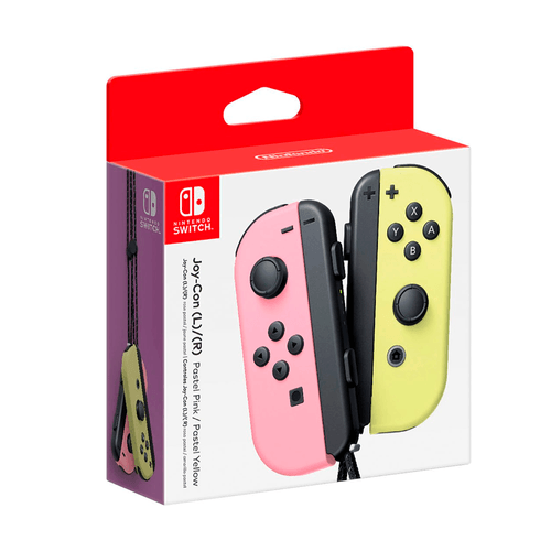 Controles Joy-Con Neon Nintendo Switch Rosado Pastel/Amarillo Pastel