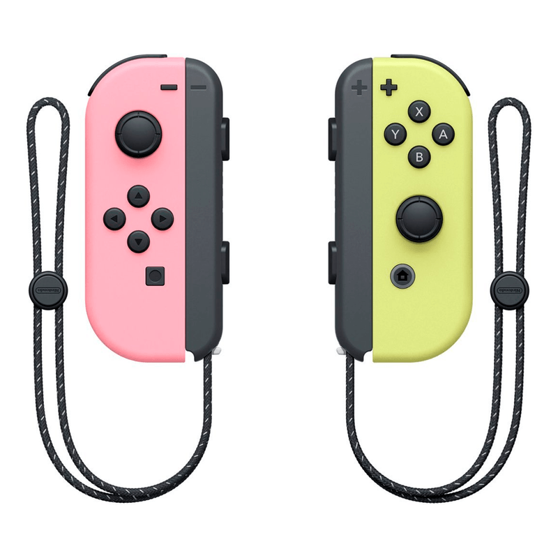 Controles-Joy-Con-Neon-Nintendo-Switch-Rosado-Pastel-Amarillo-Pastel