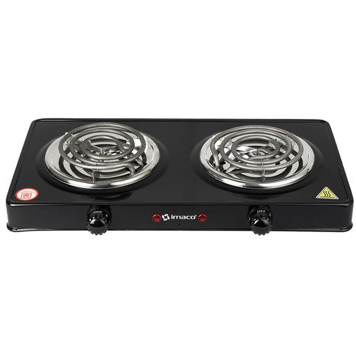 Cocina Eléctrica IMACO HP1400 2 Quemadores Negro
