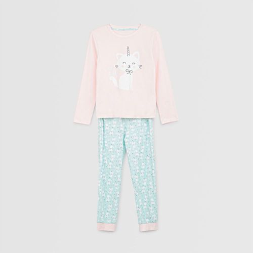 Pijama Circus Para Niña 2 Piezas Pantalon + Polo