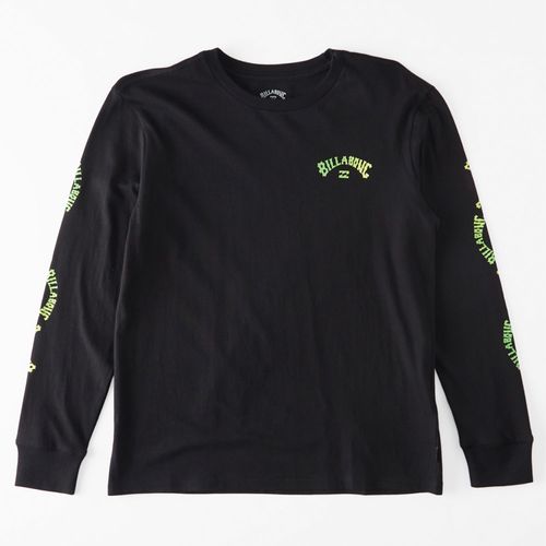 POLO PARA NIÑO MANGA LARGA SNAKING ARCHES NEGRO BILLABONG