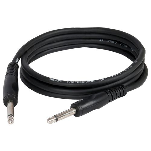 Cable plug Audio 6.35mm 1/4 Mono (2 metros)