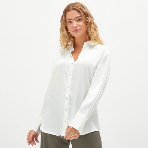 Blusa Malabar Mujer Manga Larga Satinada