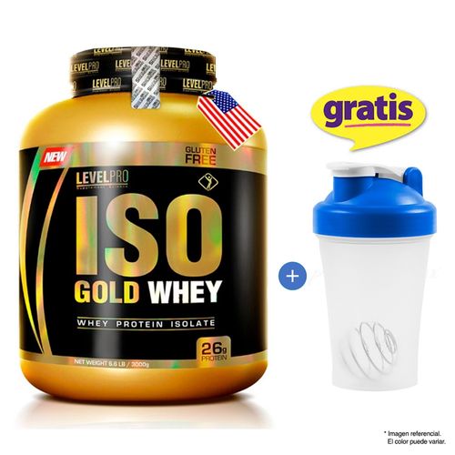 Proteína Iso Gold Whey 3 KG - Chocolate + Regalo Shaker