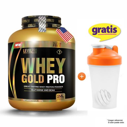 WHEY GOLD PRO 3KG PROTEINA LEVEL PRO VAINILLA