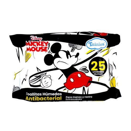 Toallitas Húmedas Antibacterial Mickey Mouse Refill x 25 Unidades