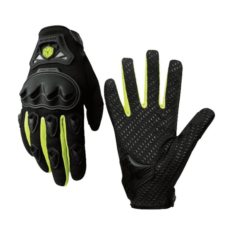 Guantes-Antideslizantes-Proteccion-Motociclistas-Scoyco-MC29-Talla-XL-Verde-