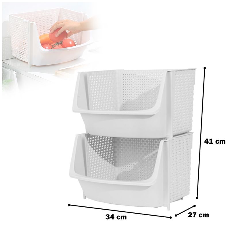 Caja-Organizador-Cesta-Apilable-Verdulero-Frutero-U80-Blanco-X2