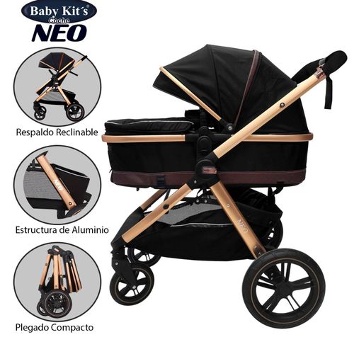COCHE CUNA MOISES DE LUJO «NEO» Negro - copy