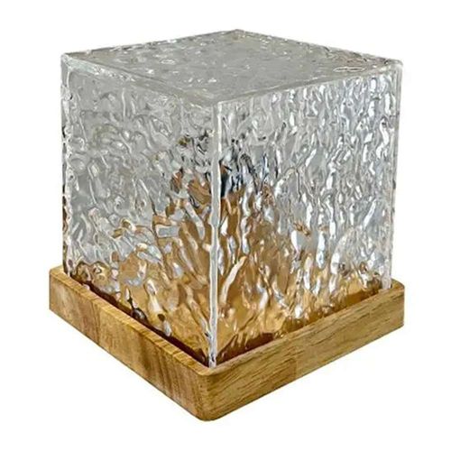 Lámpara Genérico cubo de cristal 1.5w, acrílico