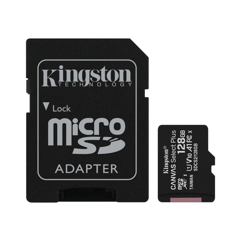 MEMORIA-MICRO-SD-KINGSTON-CANVAS-SELECT-PLUS-128GB-CON-ADAPTADOR-SD