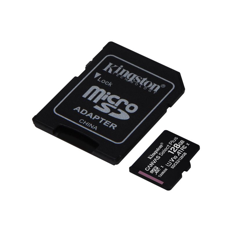 MEMORIA-MICRO-SD-KINGSTON-CANVAS-SELECT-PLUS-128GB-CON-ADAPTADOR-SD