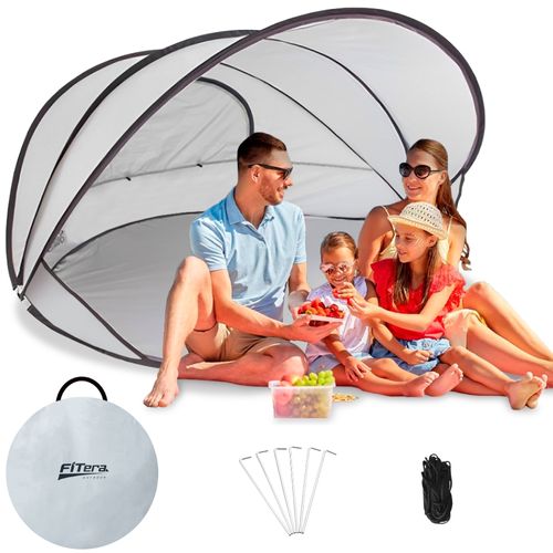 Carpa Sombrilla Plegable para Playa Camping con Protección UV Impermeable CP6