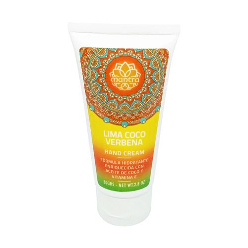 Crema de manos Humectante Lima Coco Verbena Mantra 80grs