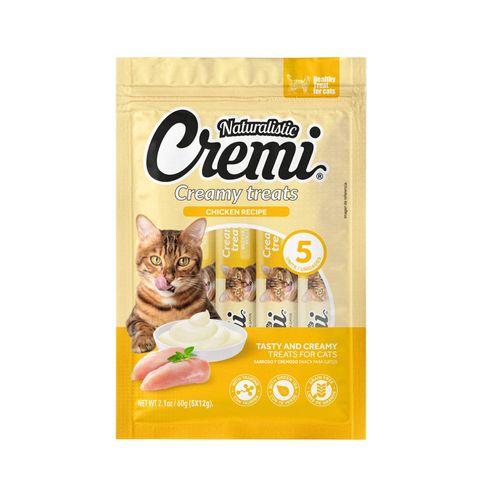 Snack para Gatos Naturalistic Cremi Pollo 60gr
