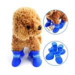 Zapatos-de-Silicona-para-Mascotas-Azul-Talla-XL