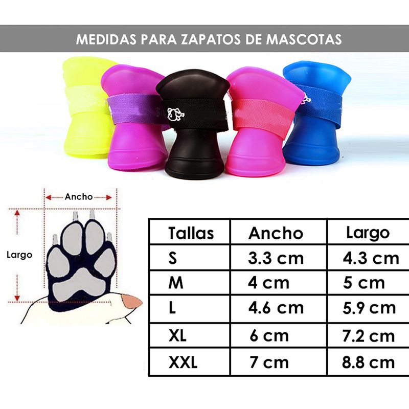 Zapatos-de-Silicona-para-Mascotas-Azul-Talla-XL