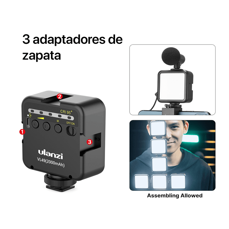Mini-Led-Video-Recargable-Ulanzi-Vl49-Camaras-Celulares
