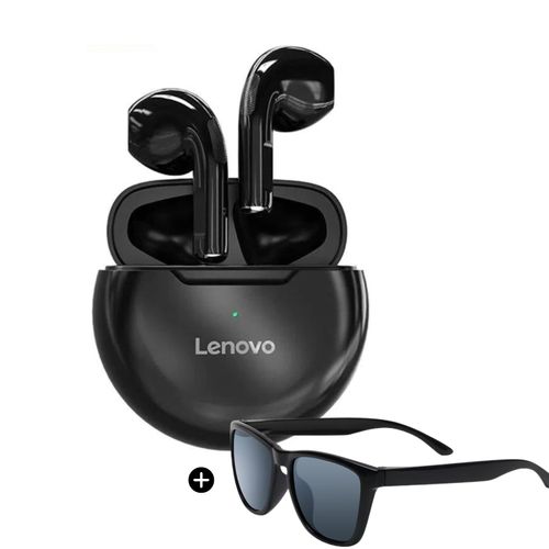 Audífono Bluetooth Lenovo HT38 Negro + Lentes de sol de Regalo