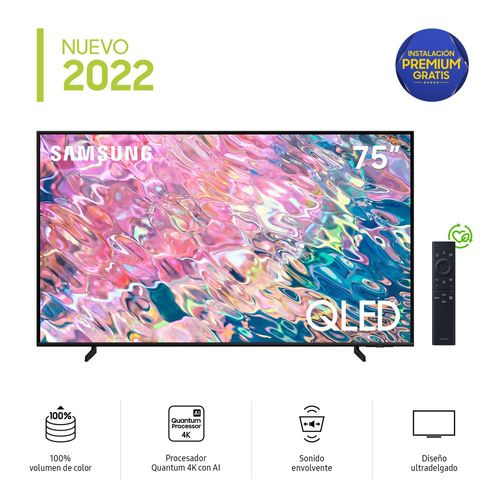 Televisor 75'' QN75Q60BAGXPE Qled 4K Smart (2022) -