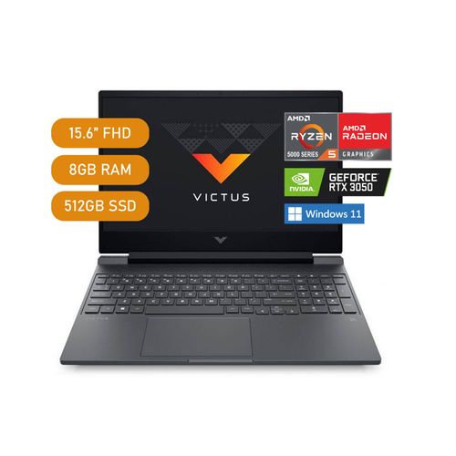 Laptop HP Victus 15 fb0103la 15.6" Ryzen 5 5600H 8GB 512GB SSD  RTX 3050 4GB Windows 11