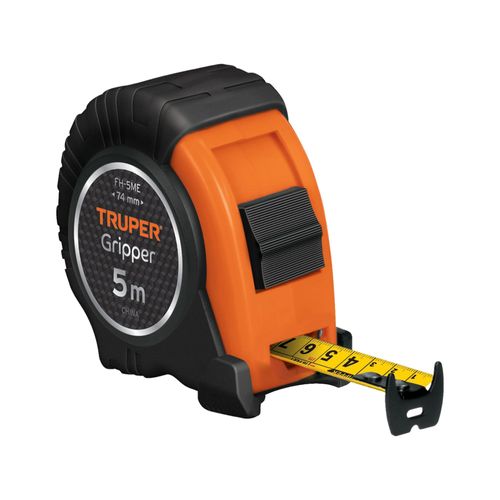 Wincha cinta métrica Gripper 5 m, Truper