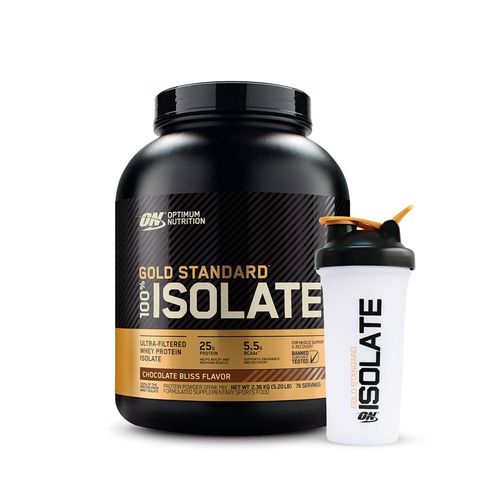 PROTEÍNA AISLADA GOLD STANDARD 5LB CHOCOLATE + SHAKER GRATIS - OPTIMUM NUTRITION