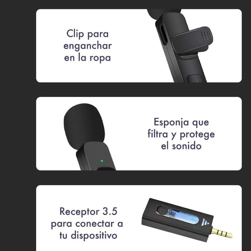 doble-Mini-Microfono-Solapa-inalambrico-recargable-plug-35m-android