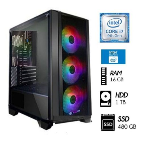 Desktop Intel Core I7-9700 3.0 ghz Ram 16GB Disco SSD 480GB