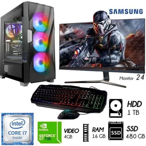 Pc Gamer Intel C0Re I7 3.2 Ghz Ram 16GB Video Gt 730 4GB Disco Duro 1TB