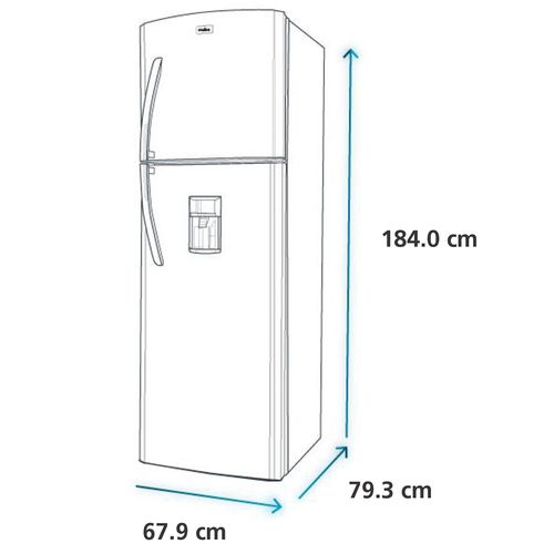 REFRIGERADORA MABE 405L RMP425FJPC BLACK