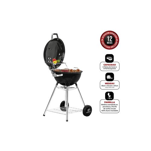 PARRILLA GRILLCORP SHERIFF JUNIOR 18" NEGRO