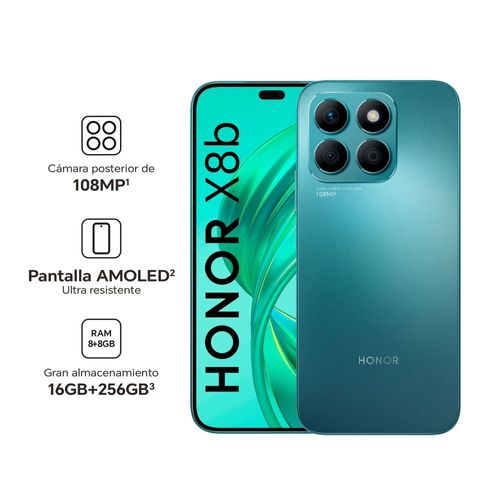 Celular Honor X8b LILY-L33C 8GB 256GB Cyan Lake