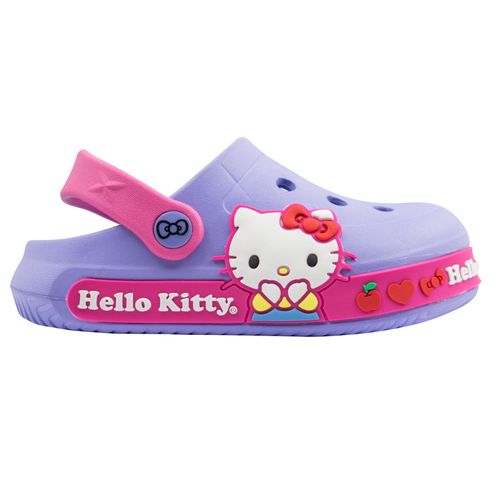 Sandalias para Niñas de Hello Kitty tipo Crocs Morado